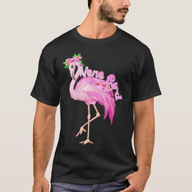 Camiseta Pink Flamingo Nene Bird Christmas  Matching Family (Anverso)