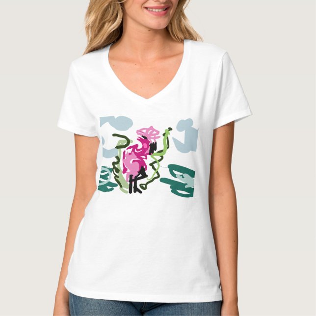 Camiseta Pink flamingo set (Anverso)