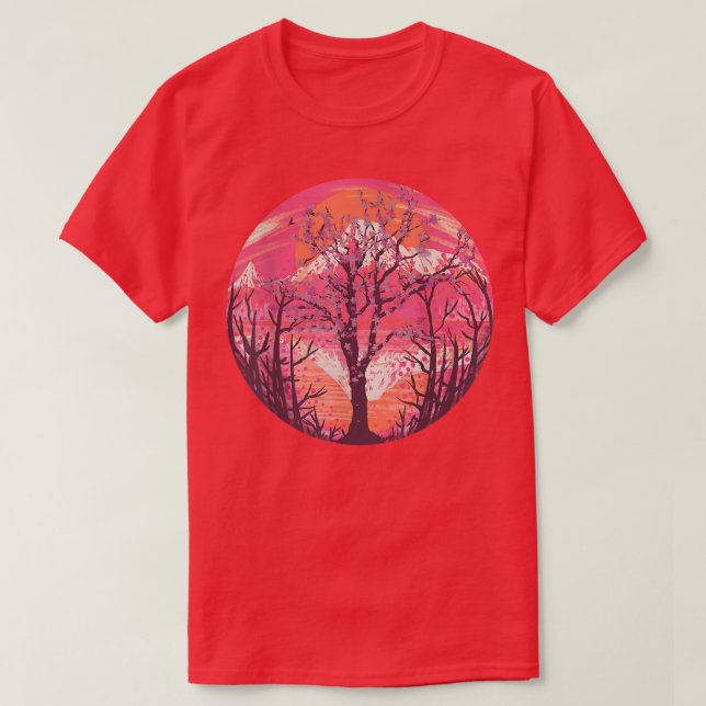 Camiseta Pink Flower Floral Japanese Sakura Japan Cherry Bl (Diseño del anverso)