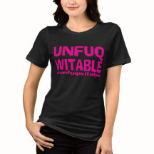 Pink Funk Unfuqwitable on Black SS Tee