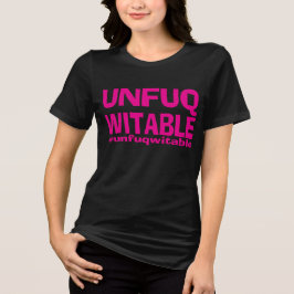 Camiseta Pink Funk Unfuqwitable on Black SS Tee