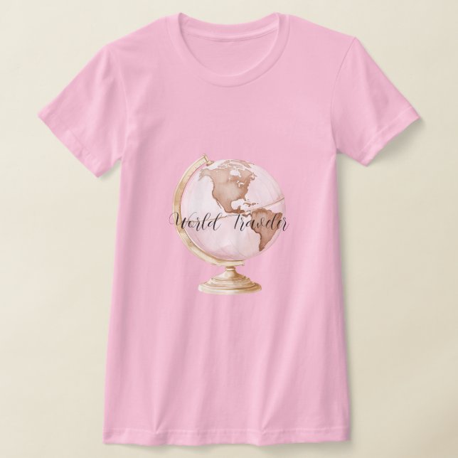 Camiseta Pink Globe World Traveler (Distribución)