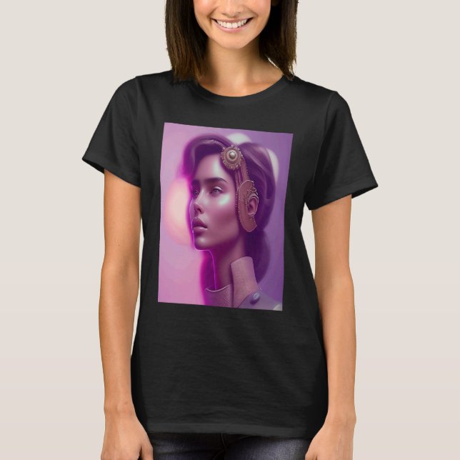 Camiseta Pink Glow Woman Look Purple Outfit Inspo Orange Vi (Anverso)