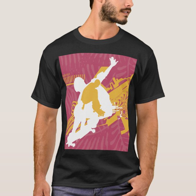 Camiseta Pink & Gold Skater T-Shirt (Anverso)
