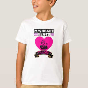 Camiseta Pink Heart Idol Cantando KPop Music Love Design