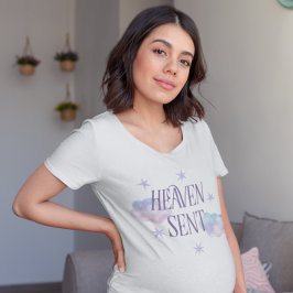 Camiseta Pink Heaven Sent Baby Shower