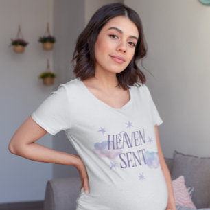 Camiseta Pink Heaven Sent Baby Shower