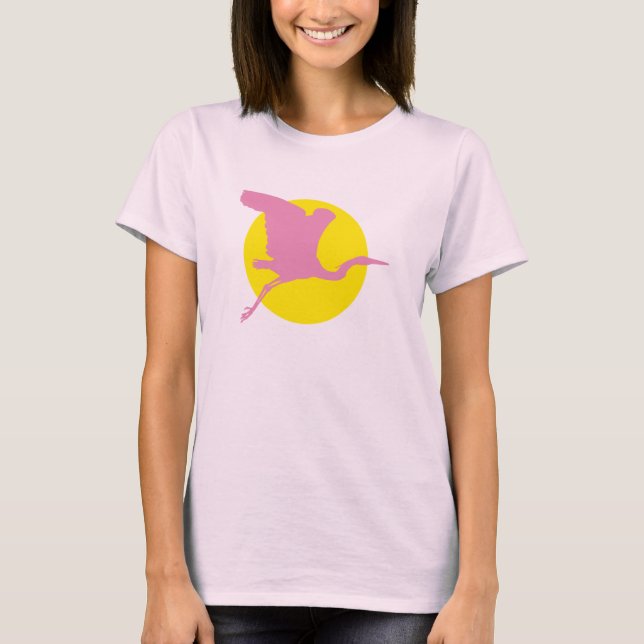 Camiseta Pink Heron (Anverso)