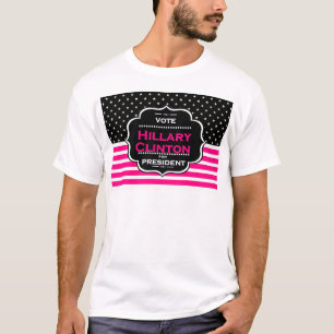 Camiseta pink hillary clinton