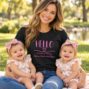 Camiseta PINK Hola Chica Mamá Corazón Cuento 