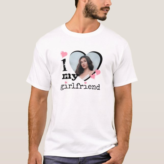 Camiseta Pink I Love My Girlfriend Boyfriend Gift (Anverso)