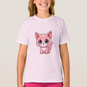 Camiseta Pink Kawaii Kitten