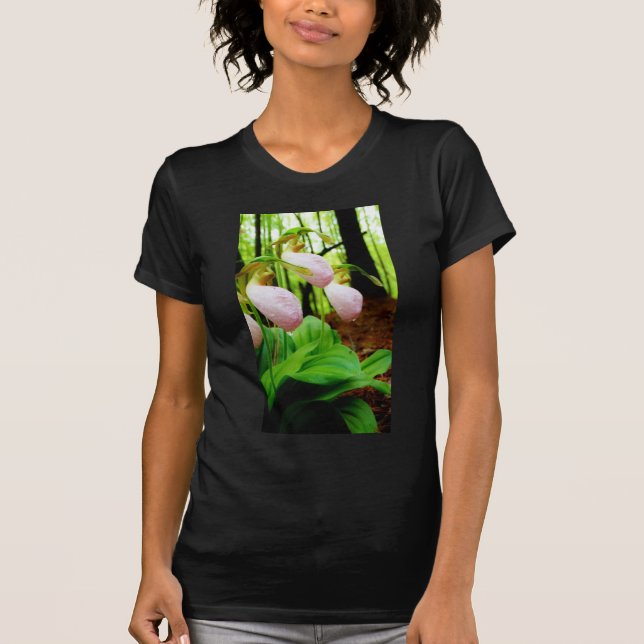 Camiseta Pink Lady Slipper Wild Orchid (Anverso)