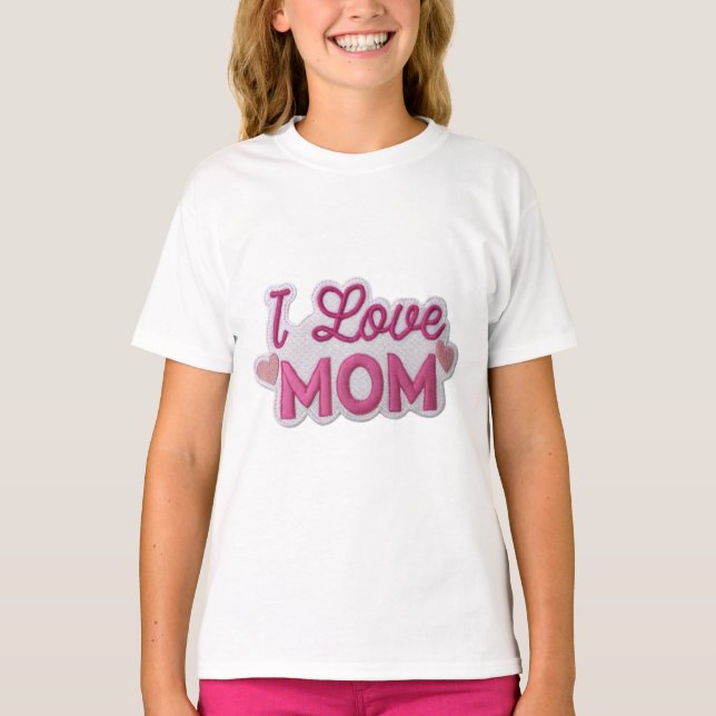 Camiseta Pink Love for Mom (Anverso)