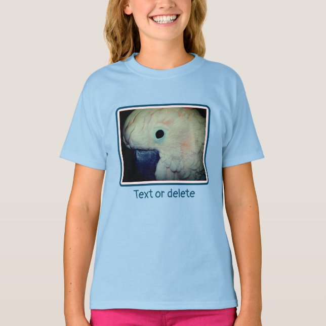 Camiseta Pink Moluccan Cockatoo Parrot Personalizado (Anverso)