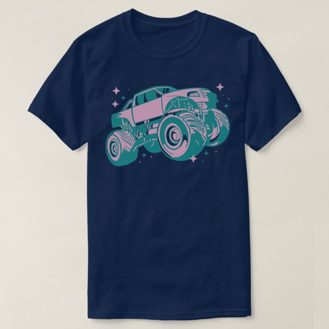 CAMISETA PINK MONSTER TRUCK  (Diseño del anverso)