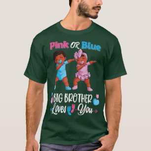 Camiseta Pink O Blue Big Brothers Te Ama Black Baby Gen