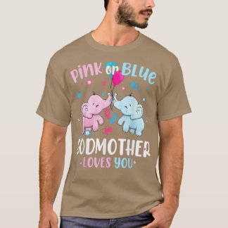 Camiseta Pink o Blue Godwoman te ama género revelar la ele