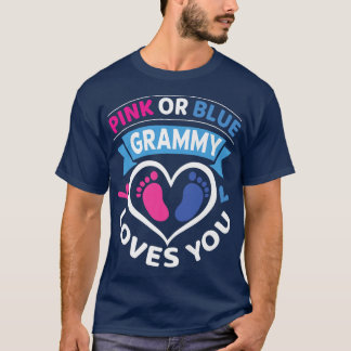 Camiseta Pink o Blue Grammy ama a su bebé Género Revelación
