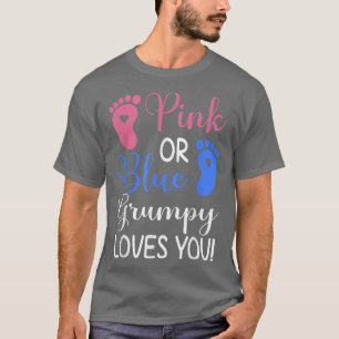 Camiseta Pink o Blue Grumpy te ama a ti divertida revelació