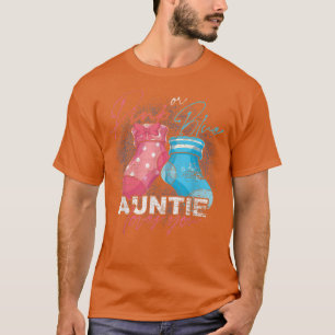 Camiseta Pink Or Blue Auntie Loves You Baby Shower Aunt Gen