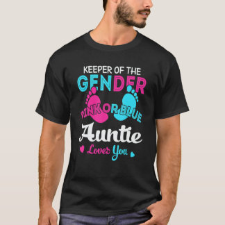 Camiseta Pink Or Blue Auntie Loves You Gender Reveal 1