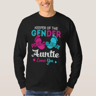 Camiseta Pink Or Blue Auntie Loves You Gender Reveal 1