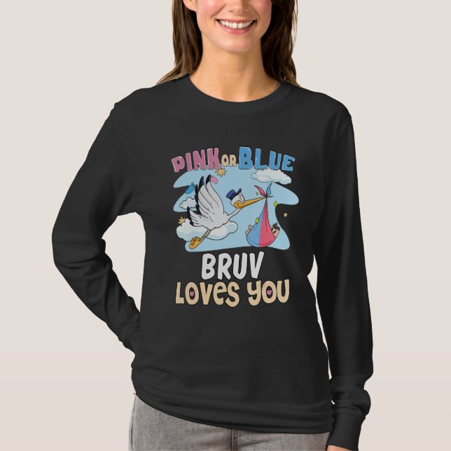 Camiseta Pink or Blue Bruv Loves You Best Brother Ever Big  (Anverso)
