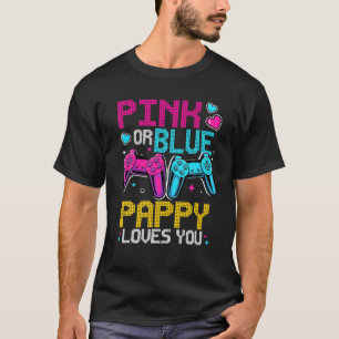 Camiseta Pink Or Blue Gender Reveal Video Game Dad Gamer Pa