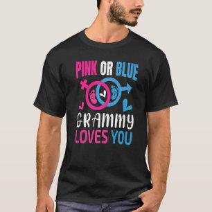 Camiseta Pink or Blue Grammy Amas A Su Bebé Género Revelaci
