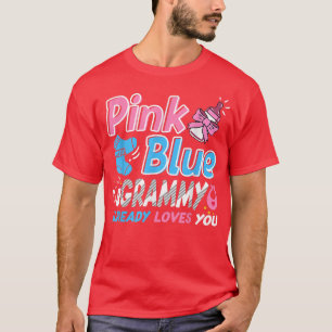 Camiseta Pink or Blue Grammy Amas A Tu Bebé Género Revelar