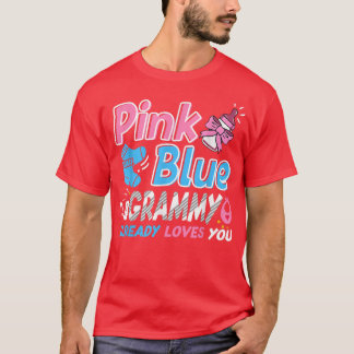 Camiseta Pink or Blue Grammy Amas A Tu Bebé Género Revelar