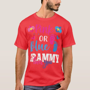 Camiseta Pink or Blue Grammy Loves You Baby Gender Reveal P