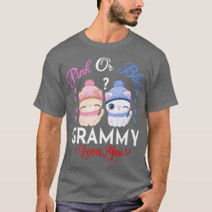 Camiseta Pink Or Blue Grammy Loves You Gender Reveal