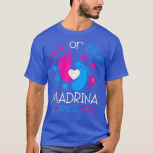 Camiseta Pink or Blue Madrina ama a tu bebé