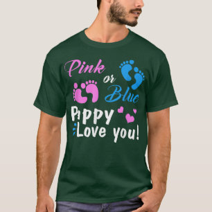 Camiseta Pink Or Blue Pappy Loves You Gender Reveal Party