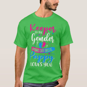 Camiseta Pink Or Blue Pappy Loves You Keeper Gender Reveal