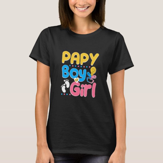 Camiseta Pink or Blue Papy Loves You Best Dad Ever Fatherho (Anverso)