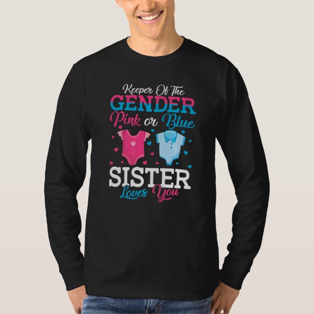 Camiseta Pink Or Blue Sister Keeper Of The Gender Sister Lo (Anverso)