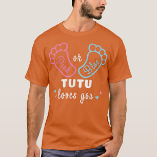 Camiseta Pink Or Blue Tutu Loves You Gender Reveal 