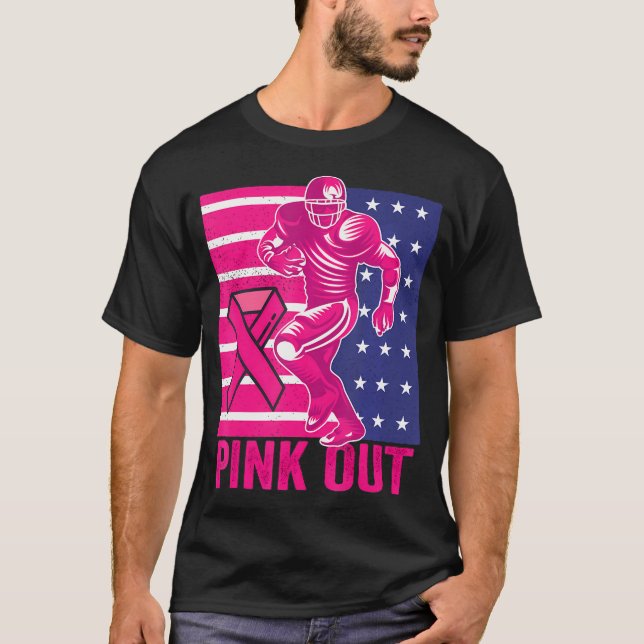 Camiseta Pink Out Mama Awareness Football (Anverso)