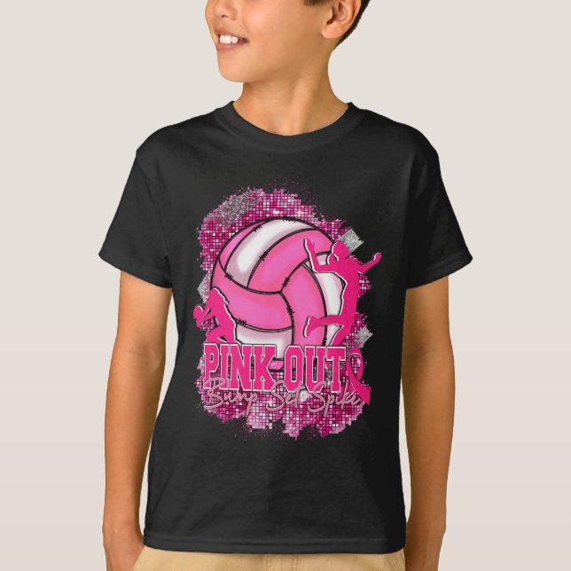 Camiseta Pink Out Volleybyll Pink Ribbon (Anverso)