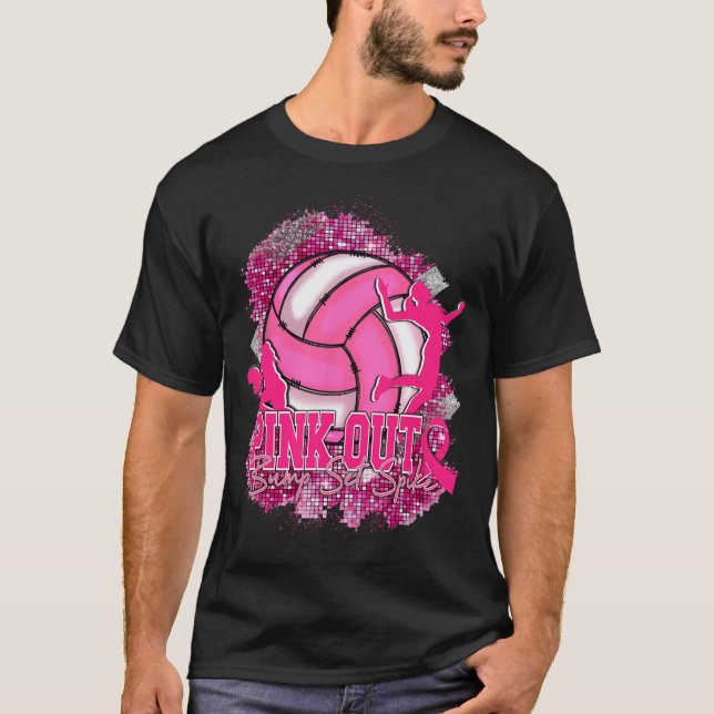 Camiseta Pink Out Volleybyll Pink Ribbon (Anverso)
