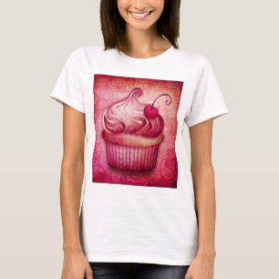 Camiseta Pink Paisley Cupcake T-shirt