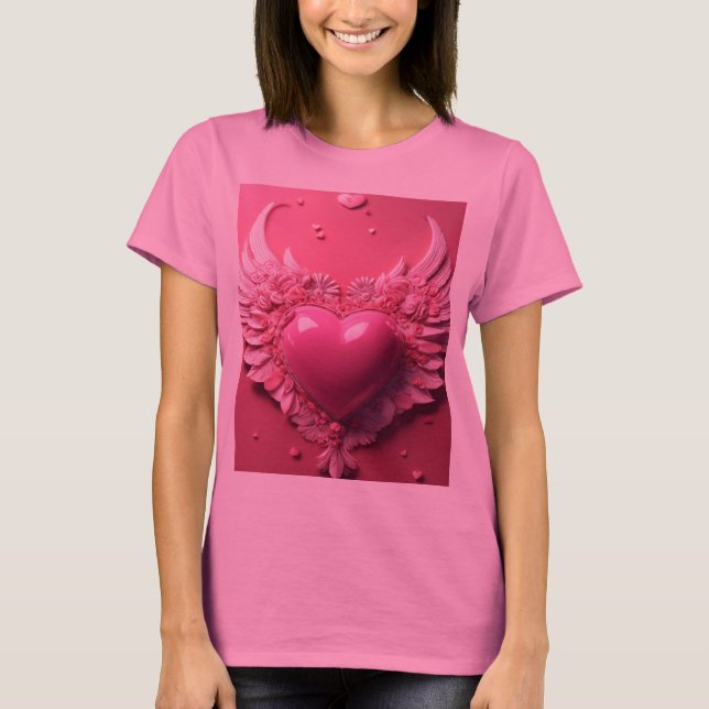 Camiseta "Pink Passion Heart 💖" (Anverso)