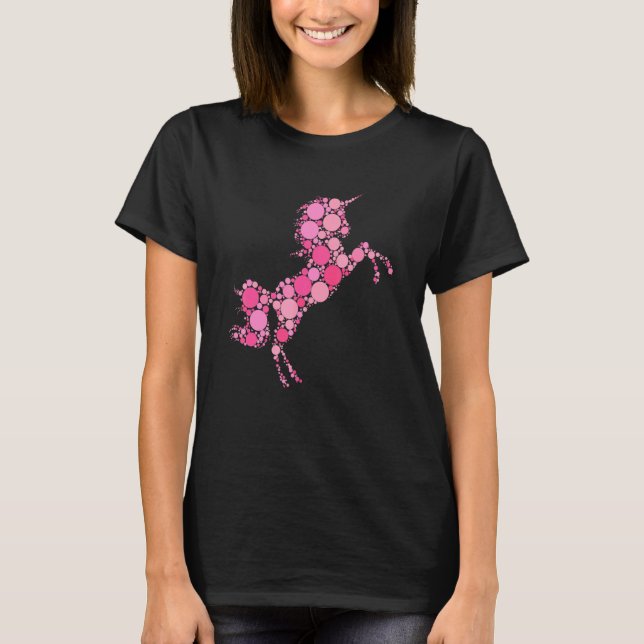 Camiseta Pink Polka Dot Unicorn International Dot Day (Anverso)