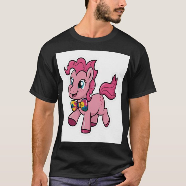 Camiseta pink pony club sticker (Anverso)