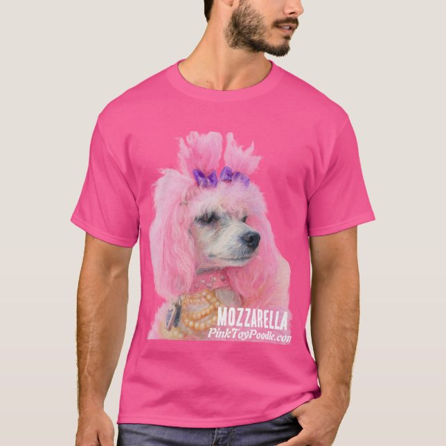 Camiseta Pink Poodle, camiseta de poodle (Anverso)