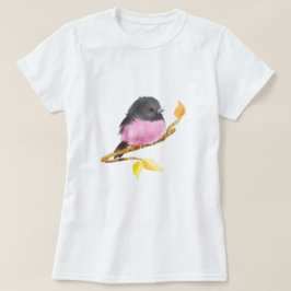 Camiseta Pink Robin Bird T-Shirt