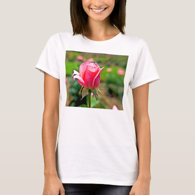 Camiseta Pink Rose Garden (Anverso)